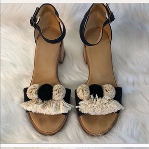 Soludos Capri Pom Pom heels